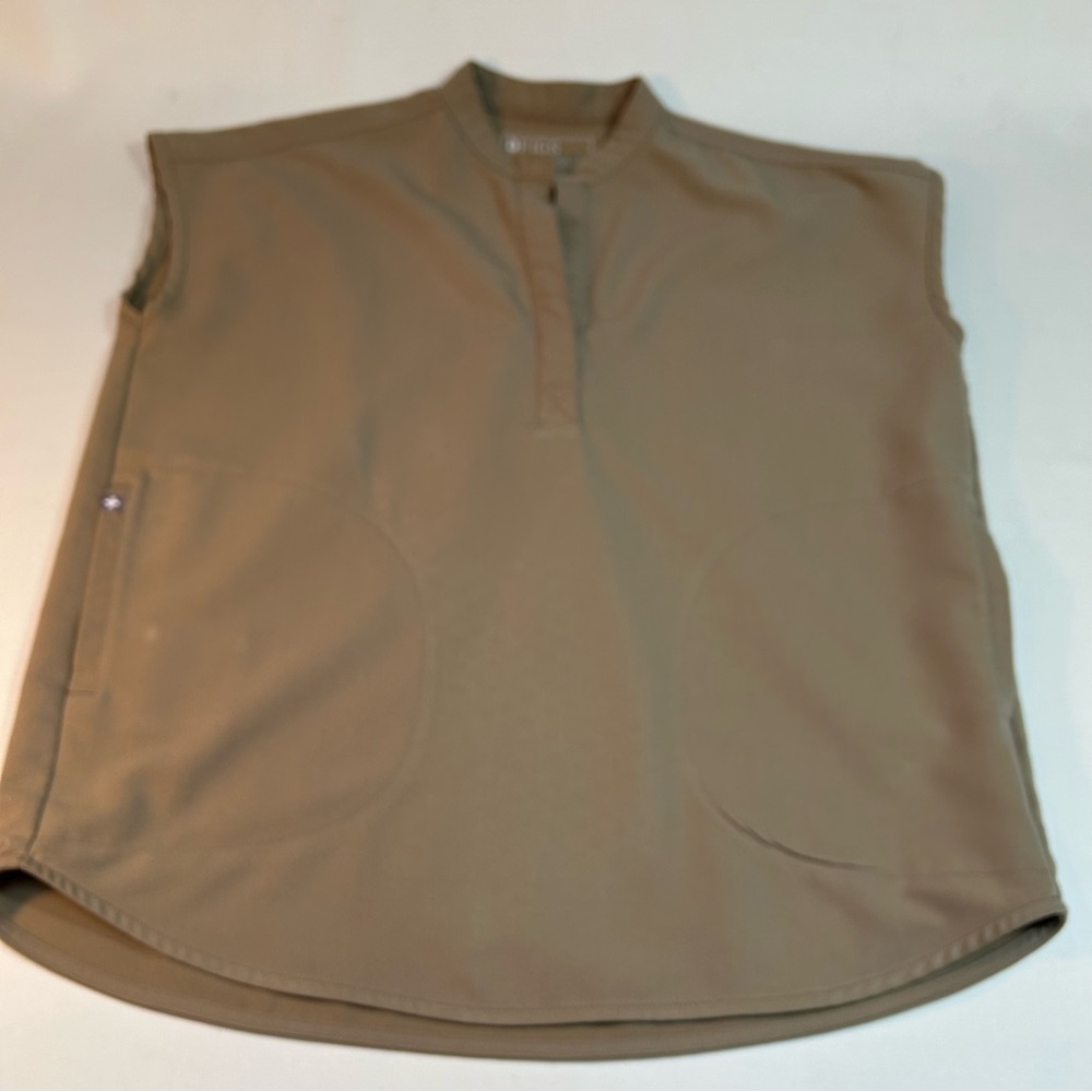 Figs Women’s Tan Technical Collection Scrub Top PO#3083